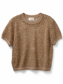 Maglia a maniche corte traforata