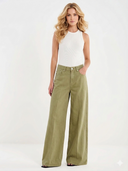 Pantalone Wide Leg in Denim