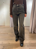 Pantalone grigio a vita media