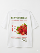 T-shirt over con stampa