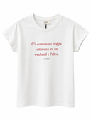 T-shirt con stampa lettering