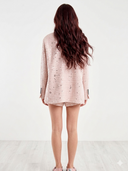 Blazer in Tweed con Paillettes