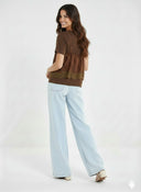 Top in Pizzo con Inserto in Tulle