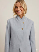 Blazer con Collo Alto