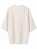 Camicia a righe con nodo frontale