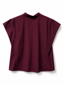 Blusa smanicata collo coreana