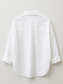 Camicia in cotone con ricami décor