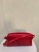 Borsa a tracolla effetto coccodrillo