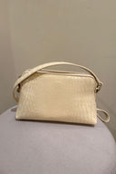 Borsa a tracolla effetto coccodrillo