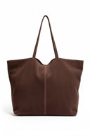 Shopper in Pelle Marrone