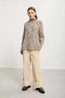 Pantaloni cropped a gamba ampia