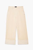 Pantaloni cropped a gamba ampia