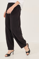 Pantalone fluido in raso stretch