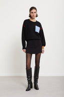 ottod'Ame Maglione con dettagli a contrasto