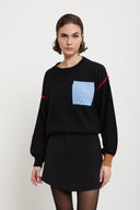 ottod'Ame Maglione con dettagli a contrasto