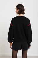 ottod'Ame Maglione con dettagli a contrasto