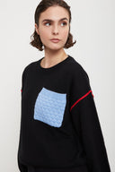 ottod'Ame Maglione con dettagli a contrasto