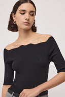 Maglia scollo a barca