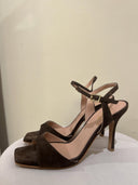 Sandali con Tacco in Suede