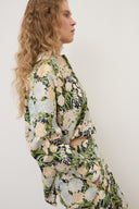 Blusa con arriccio e coulisse